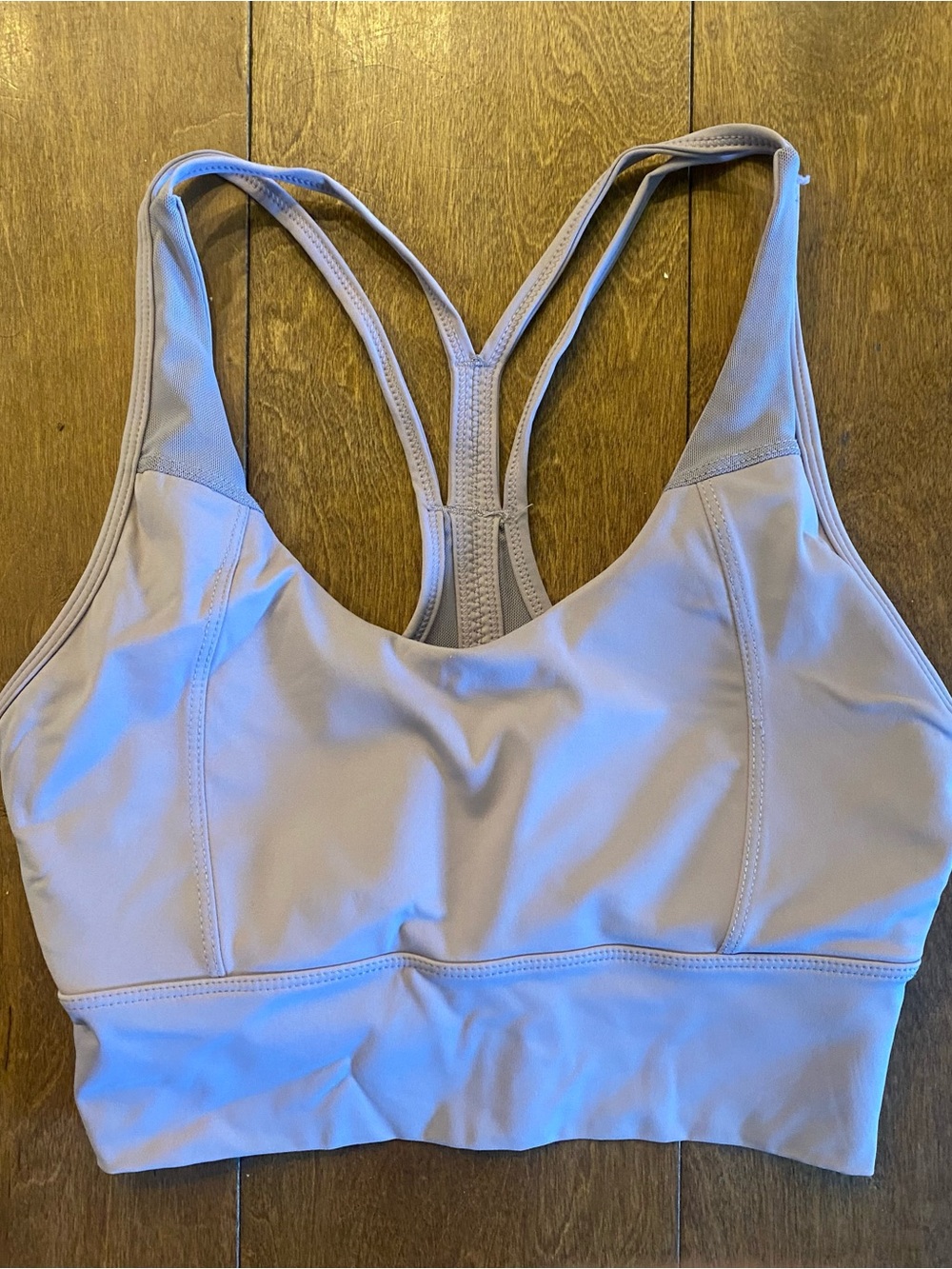 BuffBunny Light Mauve Racerback Sports Bra size S